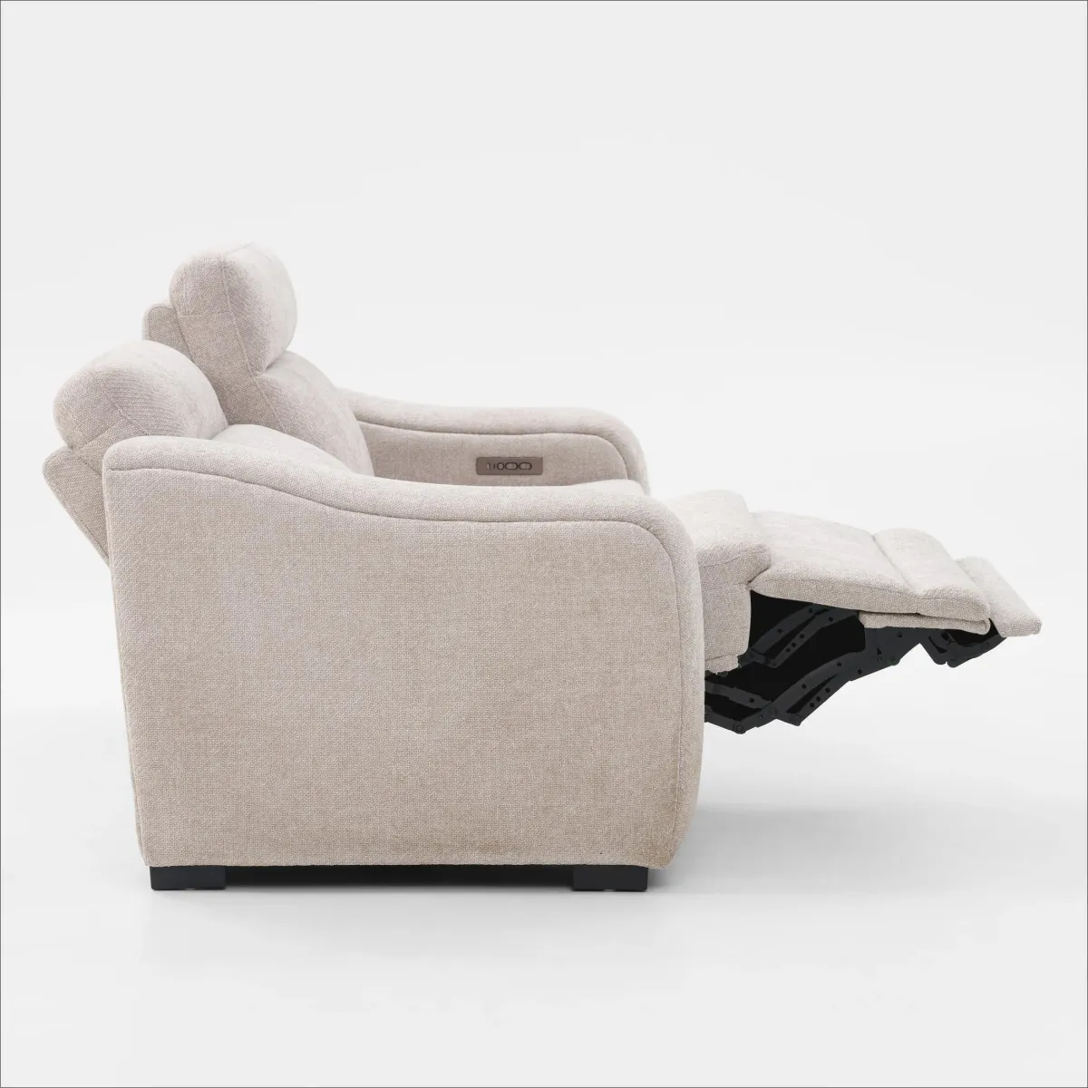 Majestic Dual-Power 2-Piece Reclining Sofa - Stone