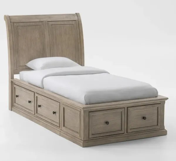 Hanover Youth Twin Storage Bed - Taupe