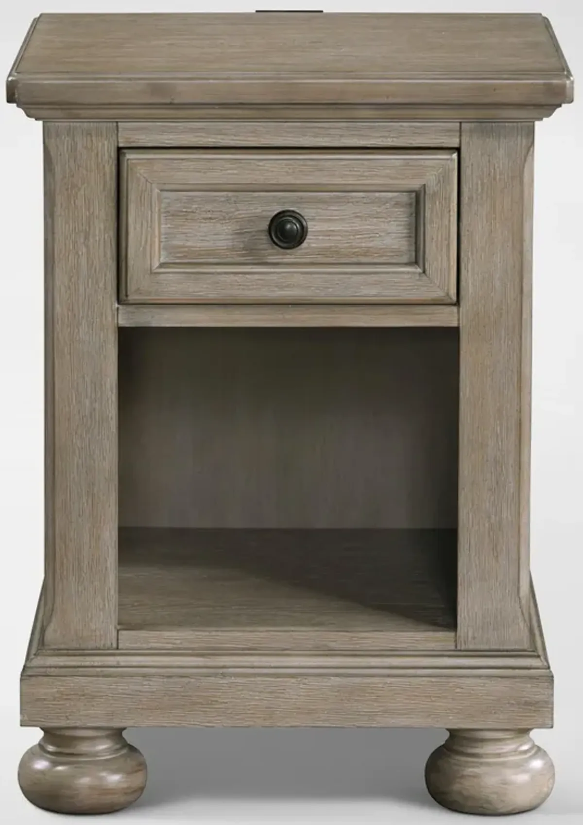 Hanover 6-Piece Twin Storage Bedroom Set with Dresser, Mirror and Nightstand - Taupe