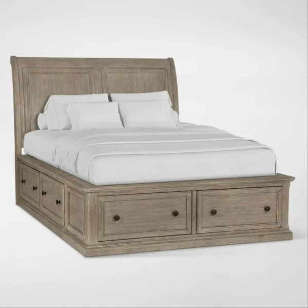 Hanover Youth Full Storage Bed - Taupe