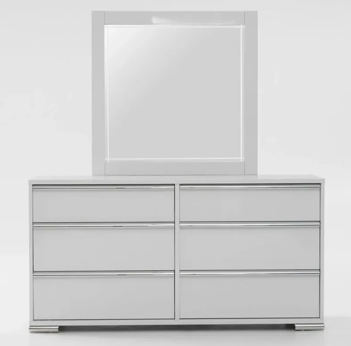 Selena Dresser and Mirror - White