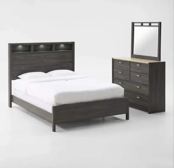 Monterey 5-Piece Bedroom Set with Dresser and Mirror - Queen