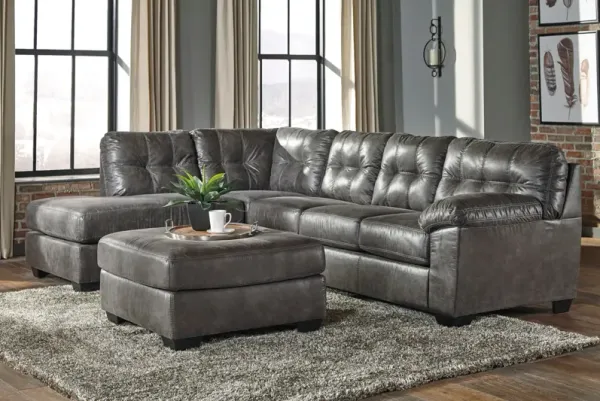 Signature Design by Ashley Fallston Sectional and Ottoman