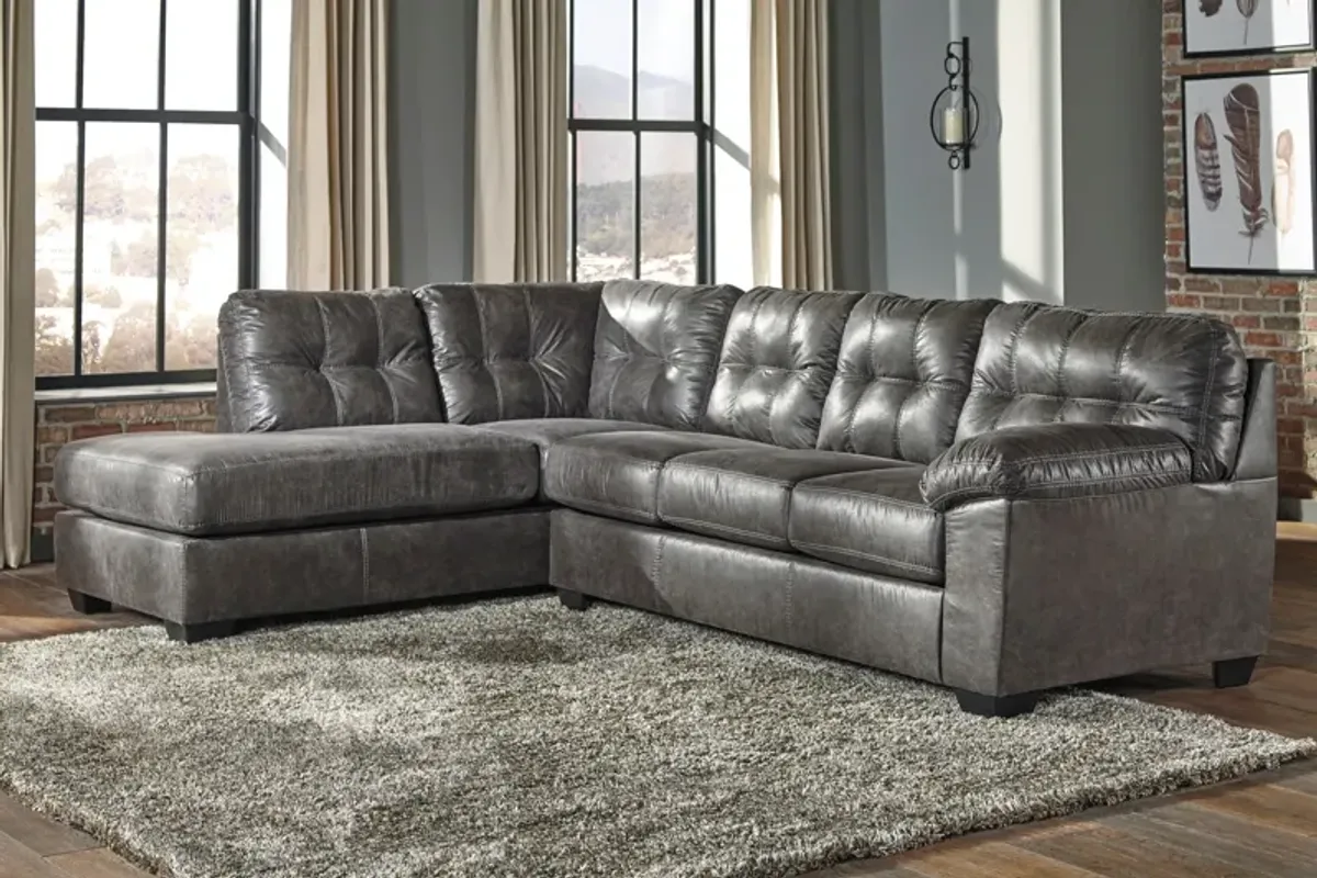 Signature Design by Ashley Fallston Sectional, Recliner, and Ottoman