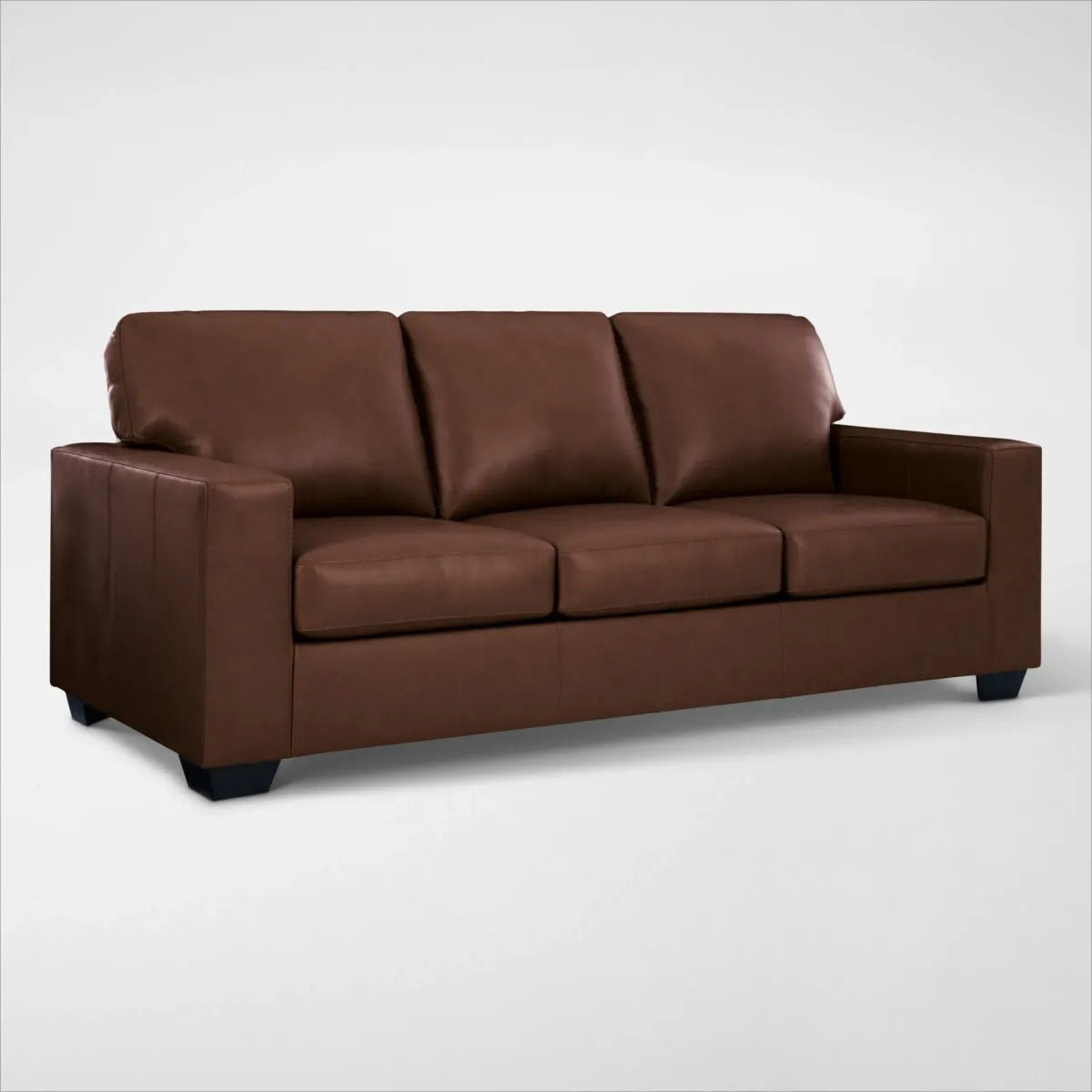 Broyhill Kintaro Leather Sofa - Chocolate