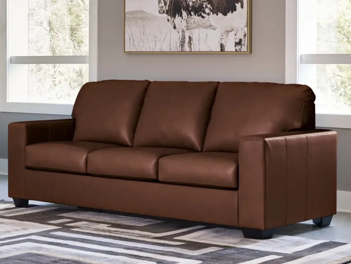 Broyhill Kintaro Leather Sofa and Loveseat - Chocolate