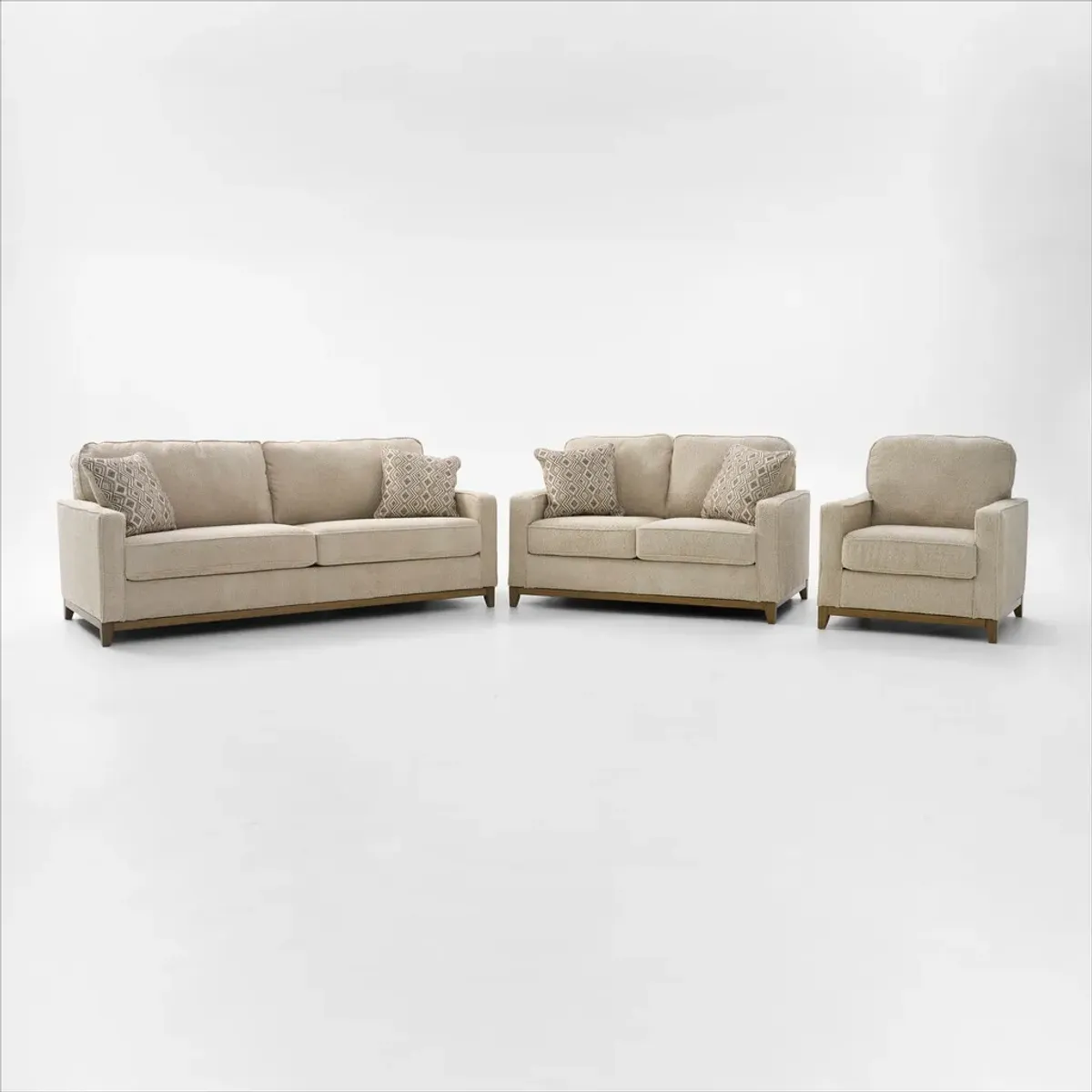 Broyhill Belle Pointe Sofa, Loveseat, and Chair