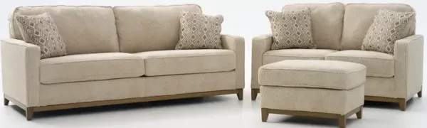 Broyhill Belle Pointe Sofa, Loveseat, and Ottoman