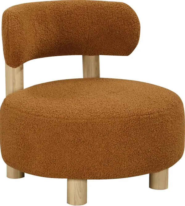 Trea Accent Chair -  Orange/Gold