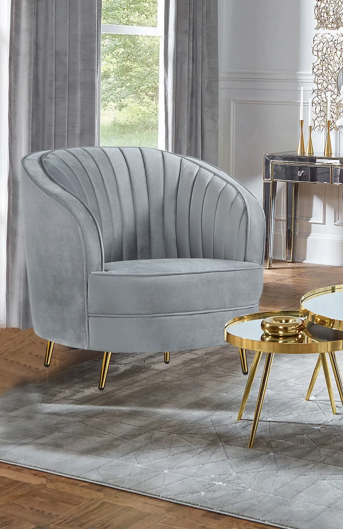 Julio Accent Chair - Gray