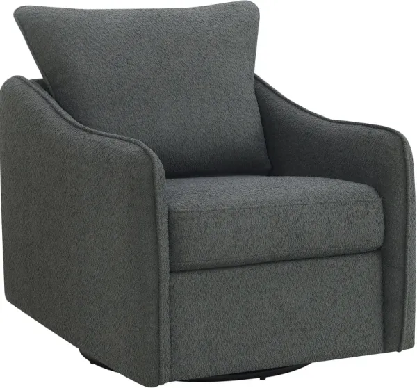 Ellorie Swivel Glider Chair - Charcoal