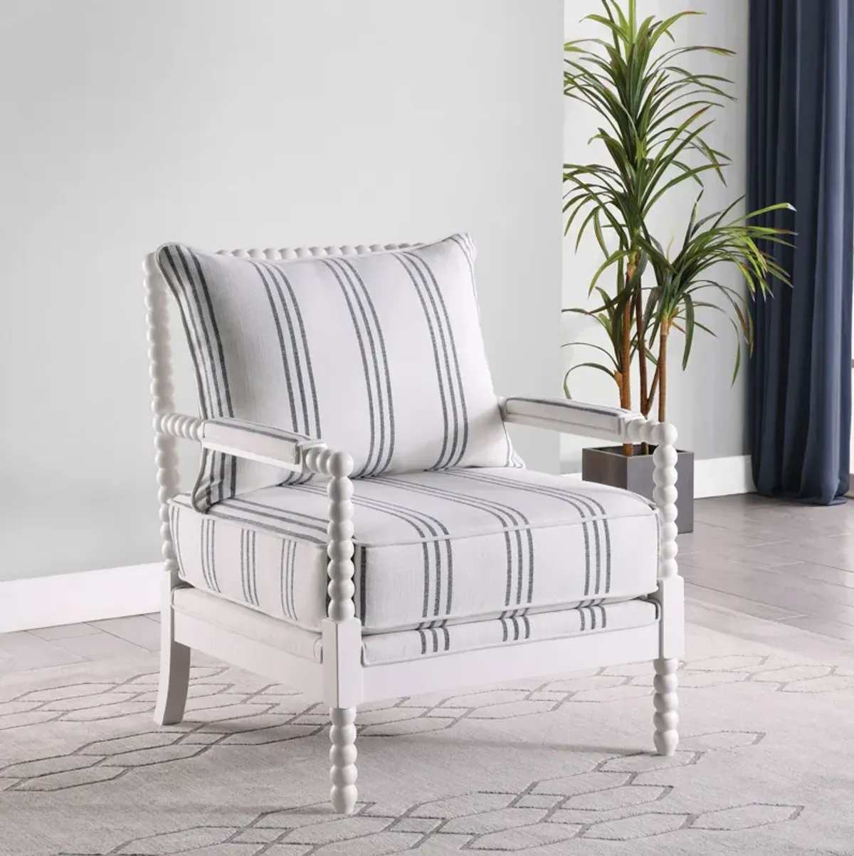 Maureen Accent Chair - White