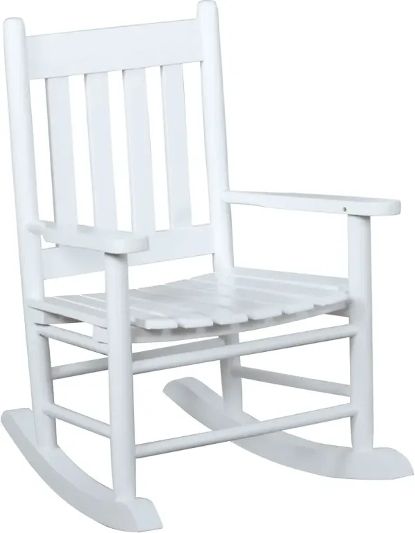 Anthony Youth Rocking Chair - White