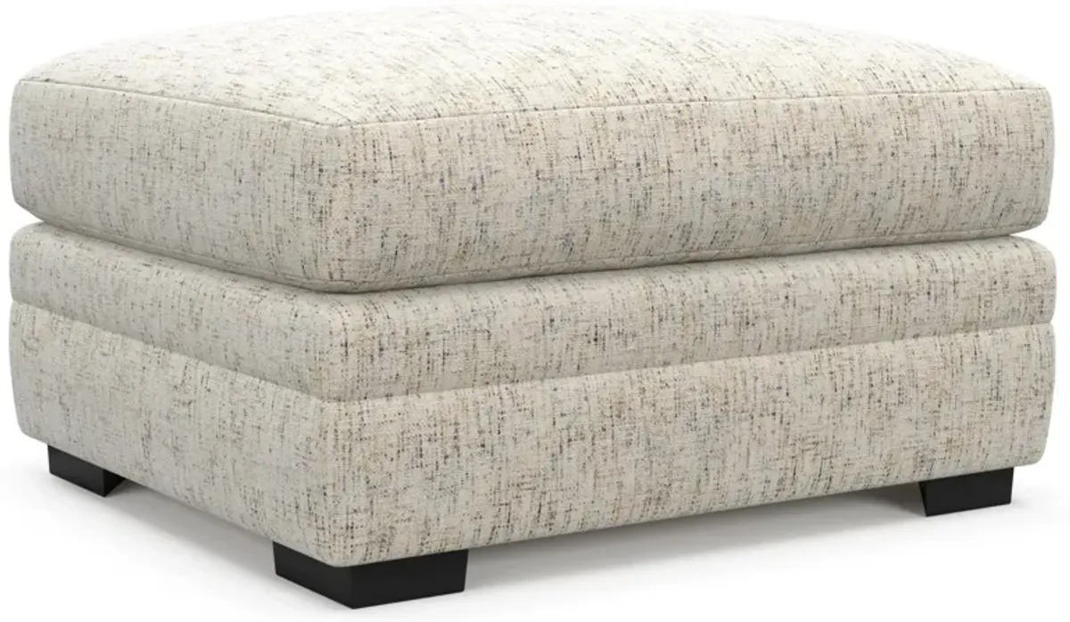 Boston Foam Comfort Ottoman - Haley Oyster