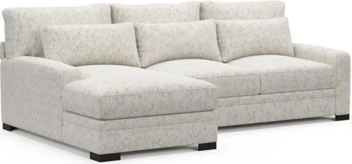 Boston Foam Comfort Sectional - Haley Oyster