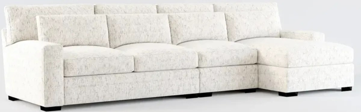 Boston Foam Comfort Sectional - Haley Oyster