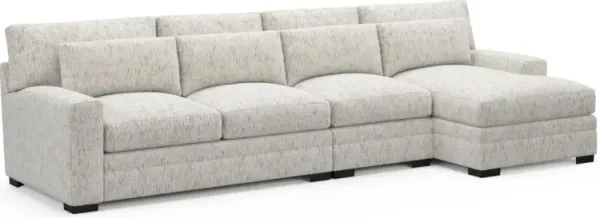 Boston Foam Comfort Sectional - Haley Oyster