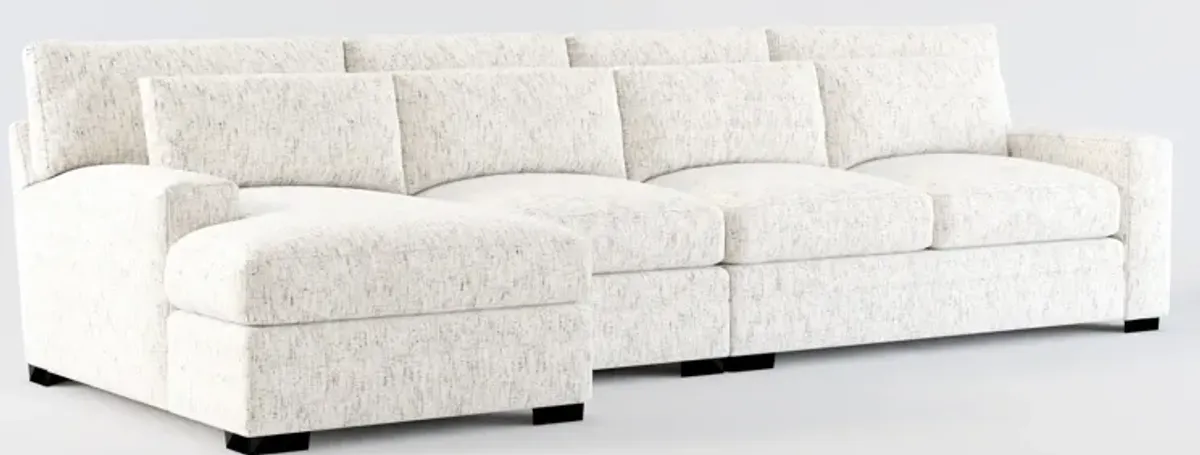 Boston Foam Comfort Sectional - Haley Oyster