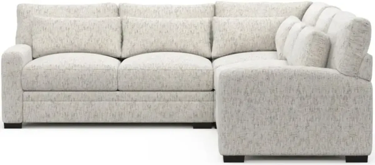Boston Foam Comfort Sectional - Haley Oyster
