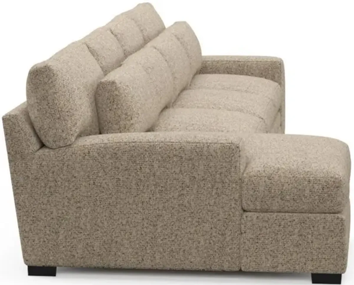 Boston Foam Comfort Sectional - Haley Sand