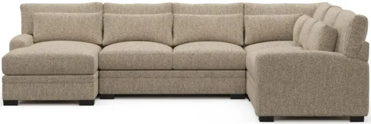 Boston Foam Comfort Sectional - Haley Sand