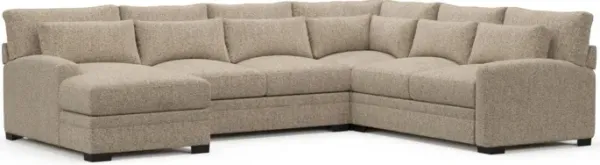 Boston Foam Comfort Sectional - Haley Sand