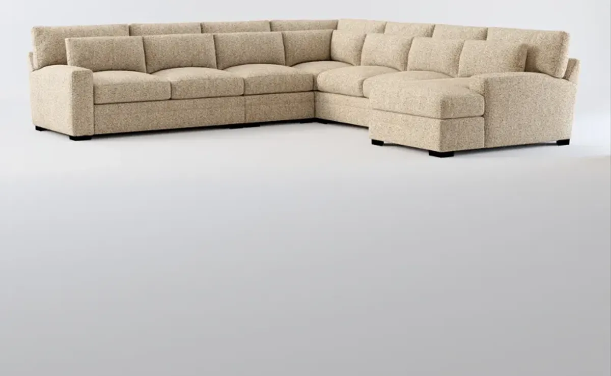 Boston Foam Comfort Sectional - Haley Sand