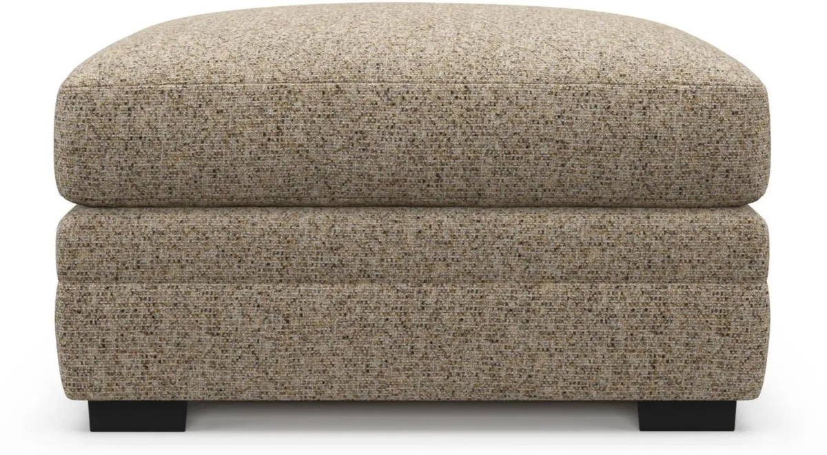 Boston Hybrid Comfort Ottoman - Haley Sand