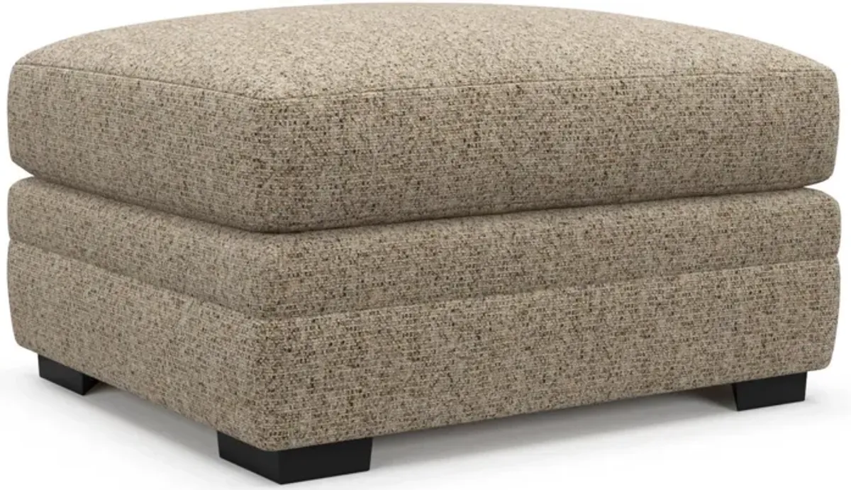 Boston Hybrid Comfort Ottoman - Haley Sand