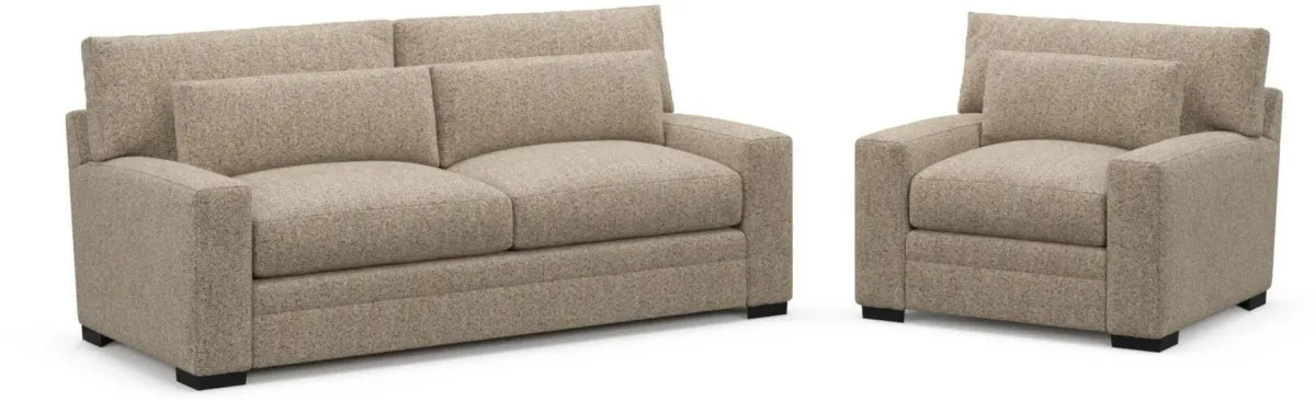 Boston Hybrid Comfort 2 Pc. Living Room - Haley Sand