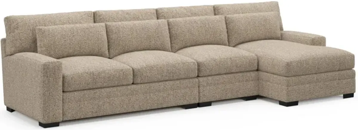 Boston Hybrid Comfort Sectional - Haley Sand
