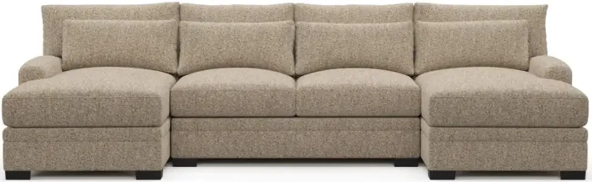 Boston Hybrid Comfort Sectional - Haley Sand