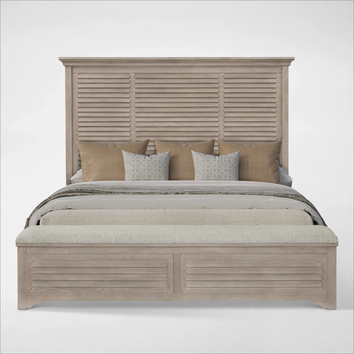 Cape May Queen Storage Bed - Natural
