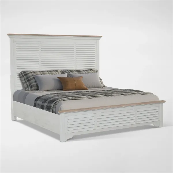 Cape May Queen Panel Bed - Two Tone