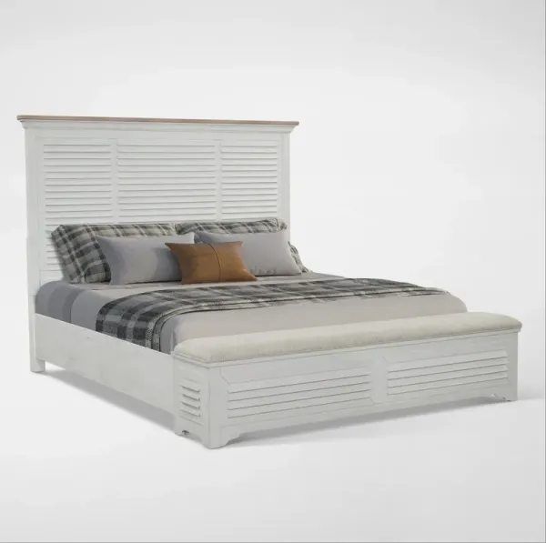Cape May Queen Storage Bed - Two Tone