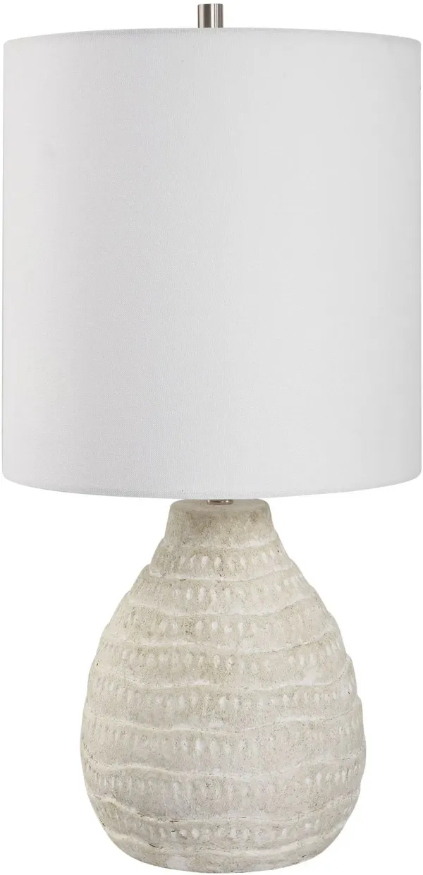 Evren Table Lamp - Whitewashed