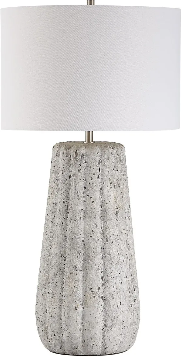 Zaya Table Lamp - Weathered Stone