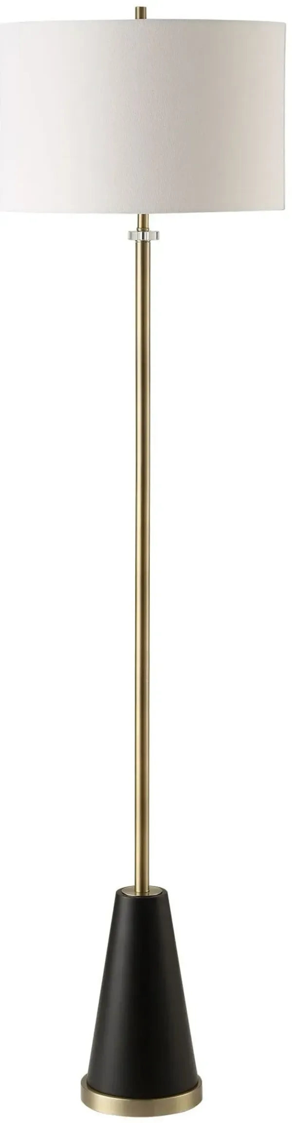 Kekoa Floor Lamp - Antique Brass/Black