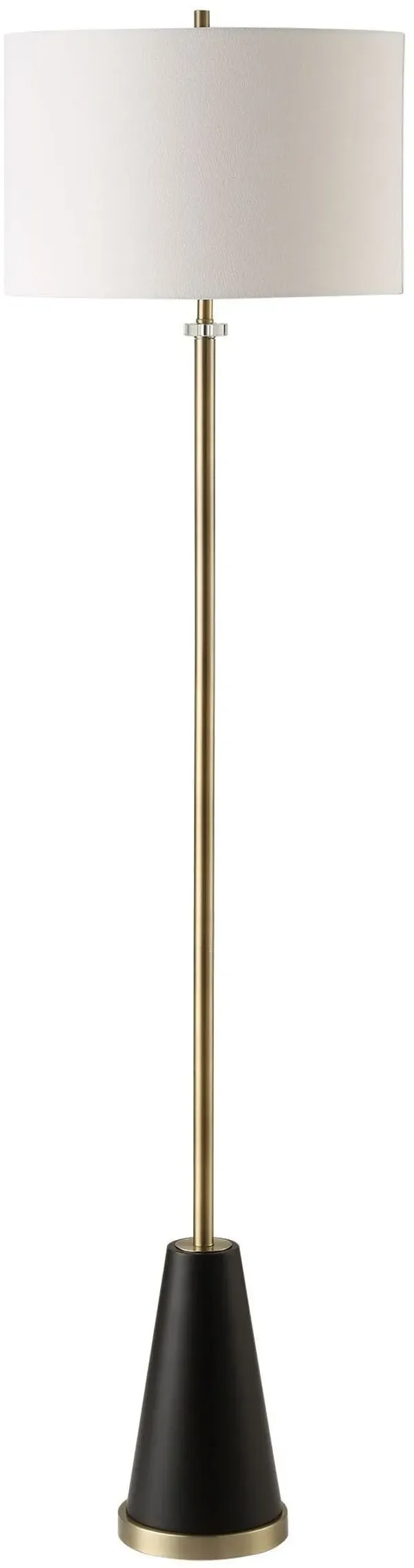 Kekoa Floor Lamp - Antique Brass/Black