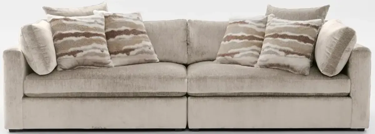 Sasha Foam Comfort Sofa - Luscious Champagne