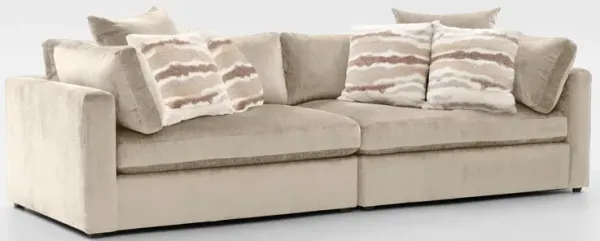 Sasha Foam Comfort Sofa - Luscious Champagne