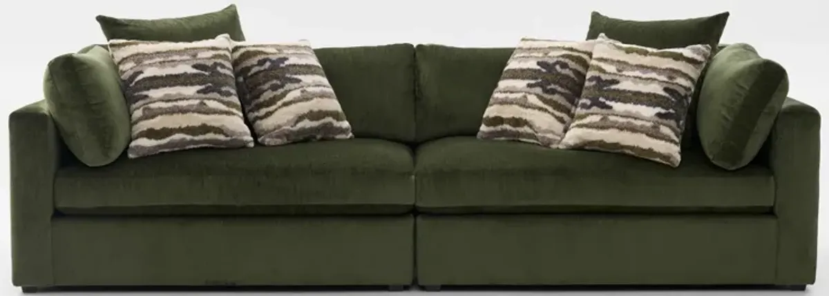 Sasha Foam Comfort Sofa - Luscious Green