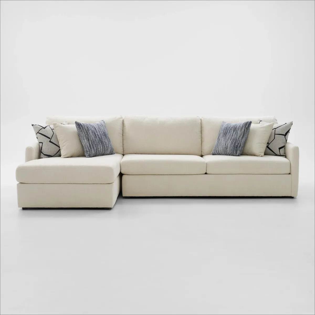 Jaden Hybrid Comfort Sectional - Expedition Opal
