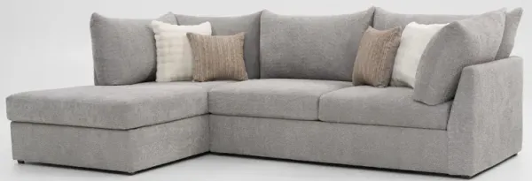 Dylan 2-Piece Sectional with Chaise - Gray