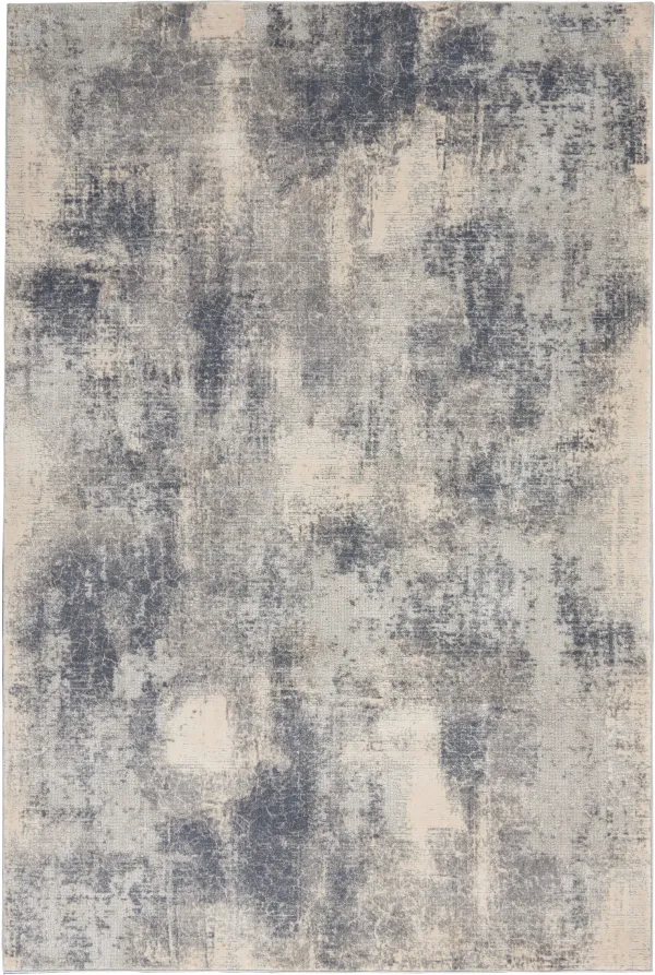 Jamesport 5' x 7' Area Rug - Blue/Ivory