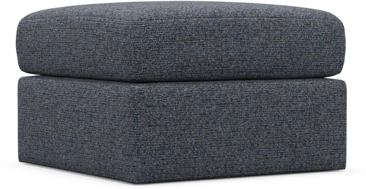 The Pitt Hybrid Comfort Ottoman - Haley Navy