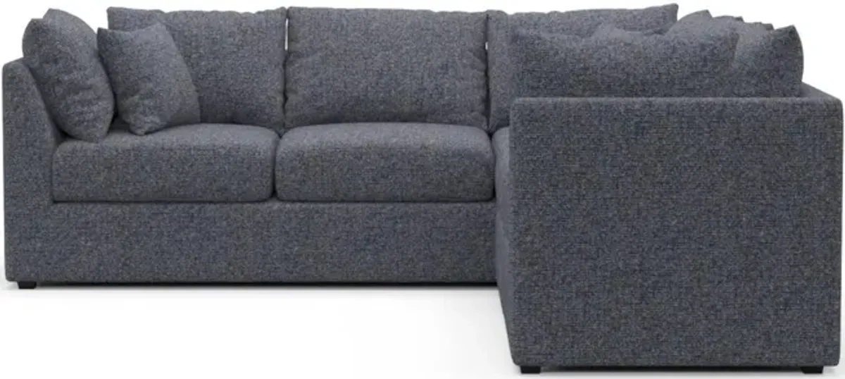 The Pitt Hybrid Comfort Sectional - Haley Navy