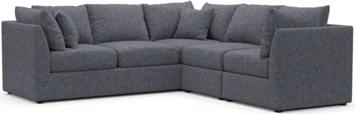 The Pitt Hybrid Comfort Sectional - Haley Navy
