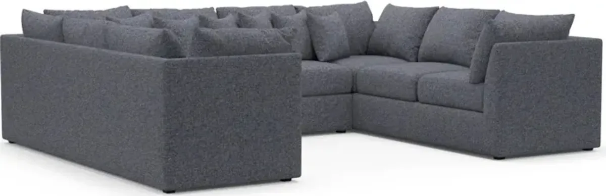 The Pitt Hybrid Comfort Sectional - Haley Navy