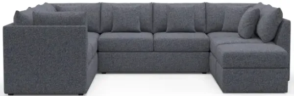 The Pitt Hybrid Comfort Sectional - Haley Navy